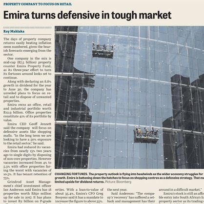 Emira turns defensive in tough market